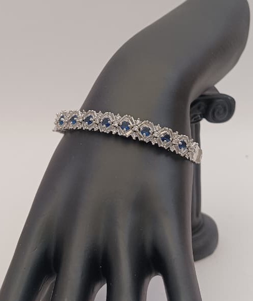 Azure Infinity Bloom Bracelet