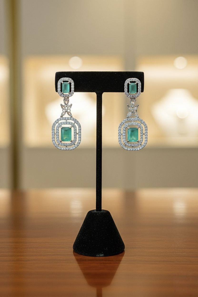 Mint Green Meadow Earrings