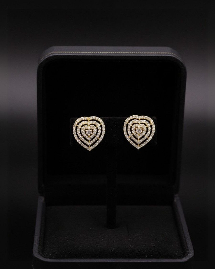 Heart Golden Elegance Earrings