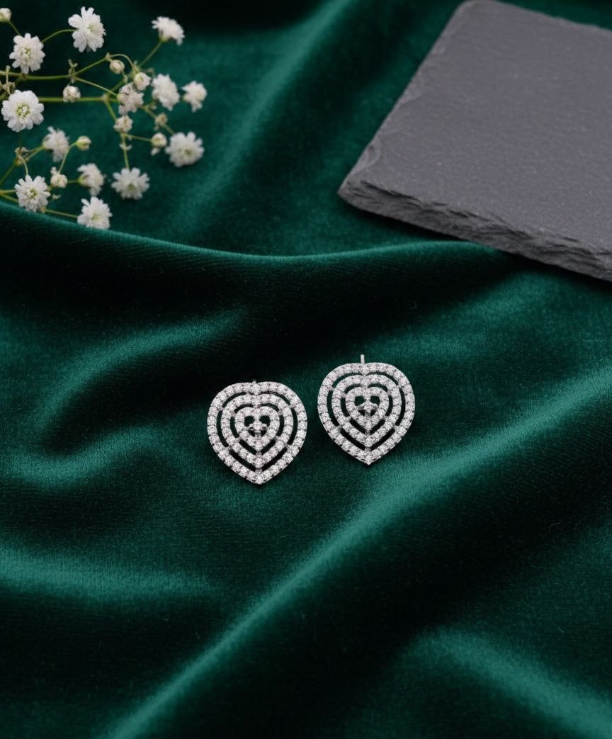 Heart Silver Elegance Earrings