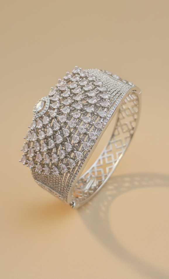 Ornate Diamond Lattice Cuff