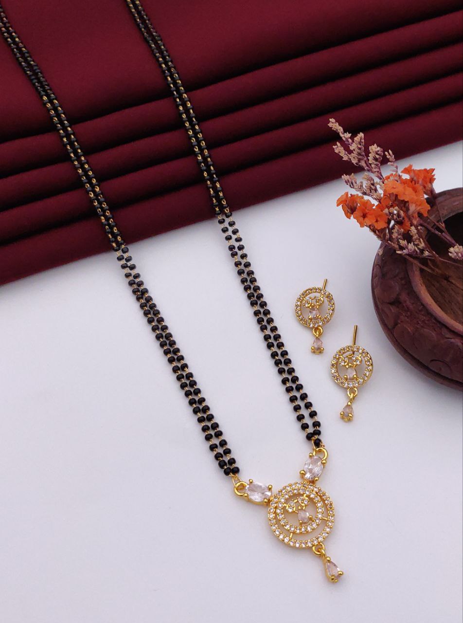24 inch chain mangalsutra with earrings-06
