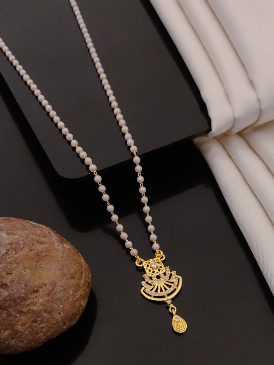 18 inch white mala short mangalsutra-42