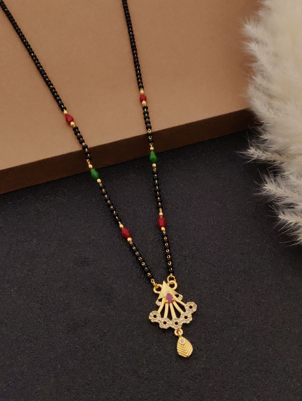 18 inch black mala short mangalsutra-48