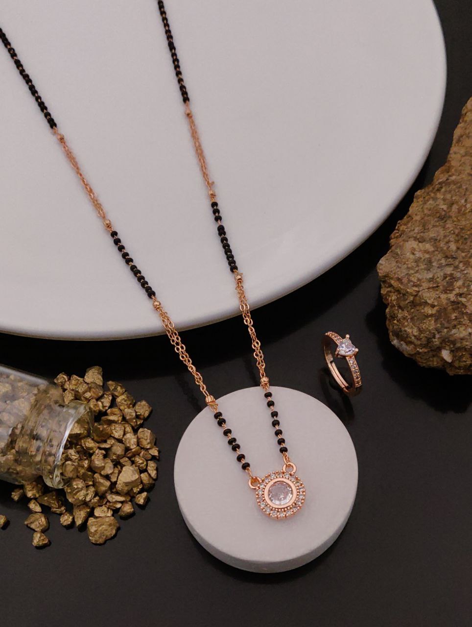 small mangalsutra with ring combo-59