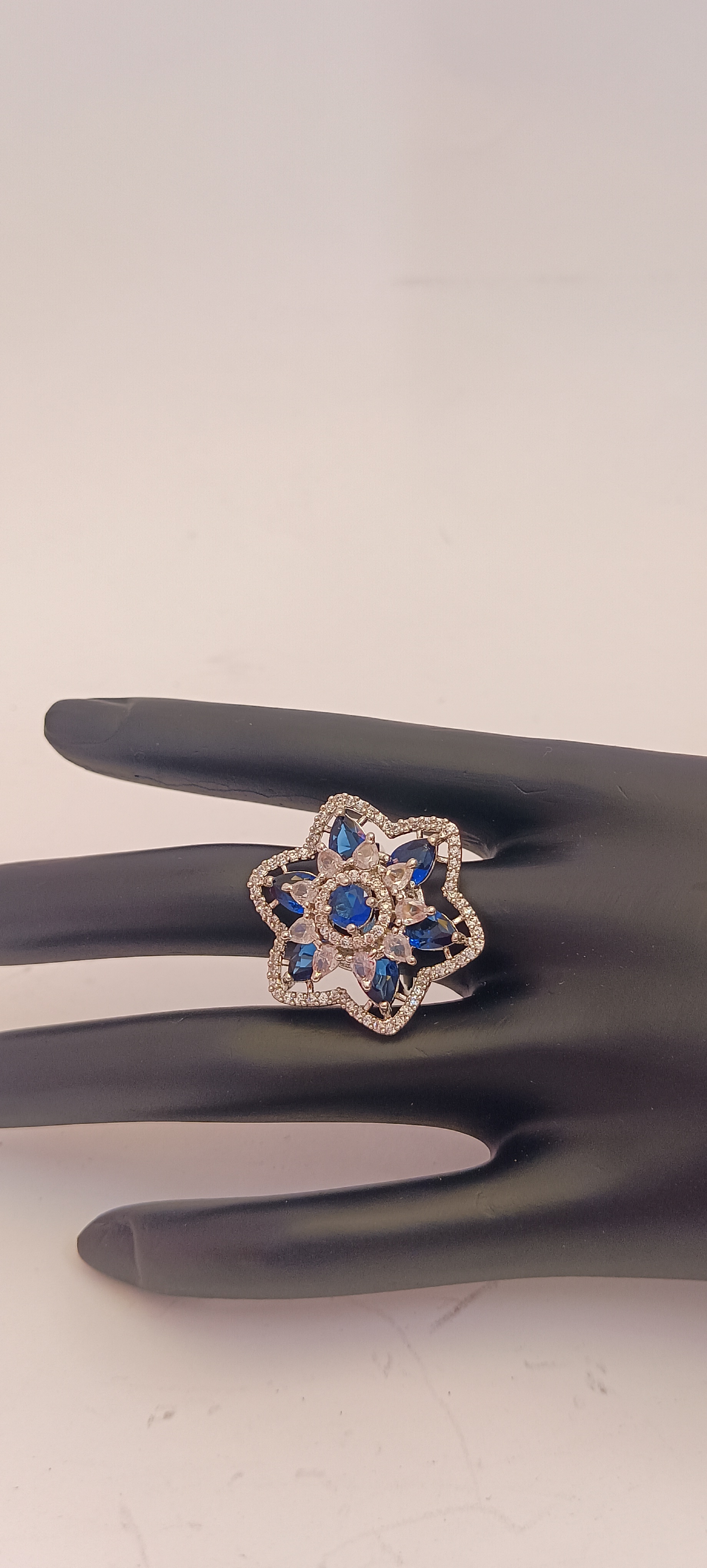 Sapphire Star Bloom Ring